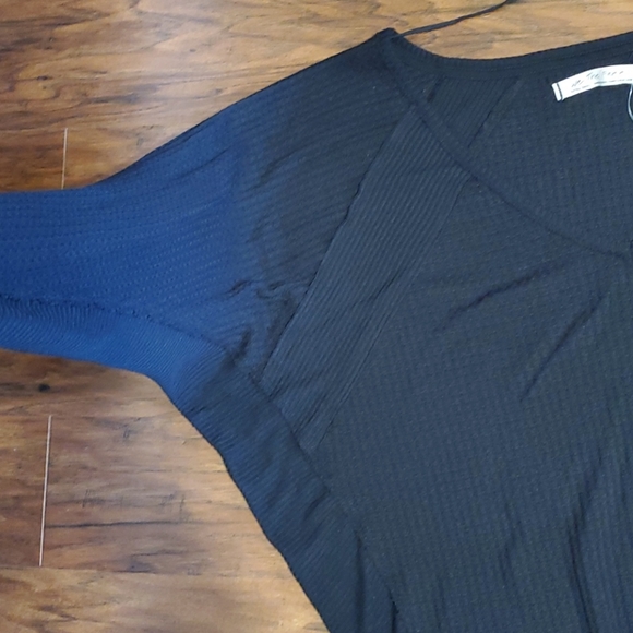 Free people BOHO Santa Clara thermal top black long sleeves size XS 2 4 - Picture 11 of 13